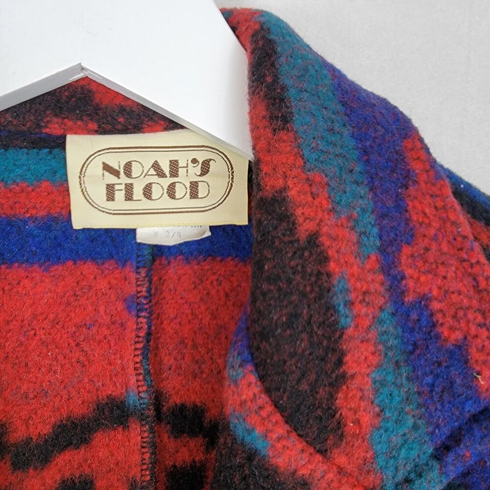 NOAH'S FLOOD Aztec Southwest Blanket Coat 100% Cotton Vintage - Size M - Picture 4 of 5